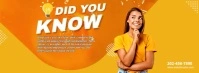 Did You Know Orange Fruit Facebook Cover Photo template