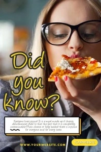 Did You Know Pizza 海报 template