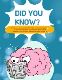 Did You Know Poster Flyer (US Letter) template