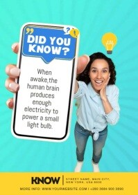 Did You Know Poster A4 template