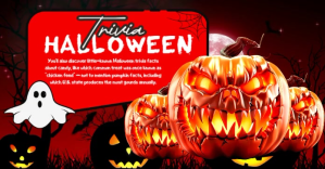 Rood Halloween Trivia ภาพที่แชร์บน Facebook Template
