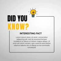 Did you know template Instagram Post