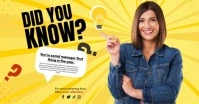 Did You Know Yellow Design Facebook Shared Image template
