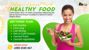 Diet and food Blog Header template