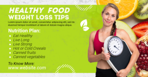 Diet and food social media post Facebook 共享图片 template