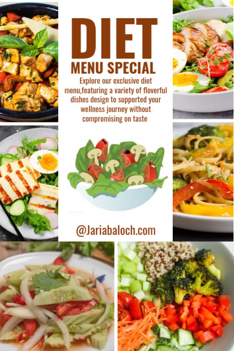 Diet Menu Template PosterMyWall