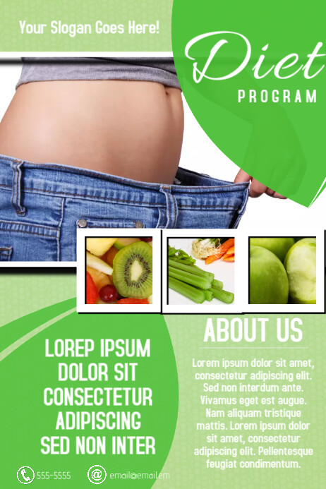 diet program fitness flyer template | PosterMyWall