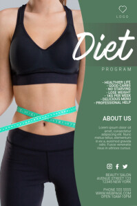 diet program weight loss fitness flyer template postermywall
