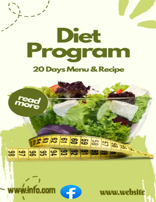DIET PROGRAMME Template PosterMyWall Diet programme template postermywall