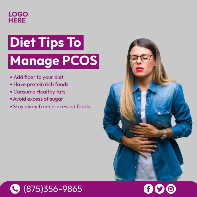 Pcos Posts Diet Tips for PCOS Template | PosterMyWall