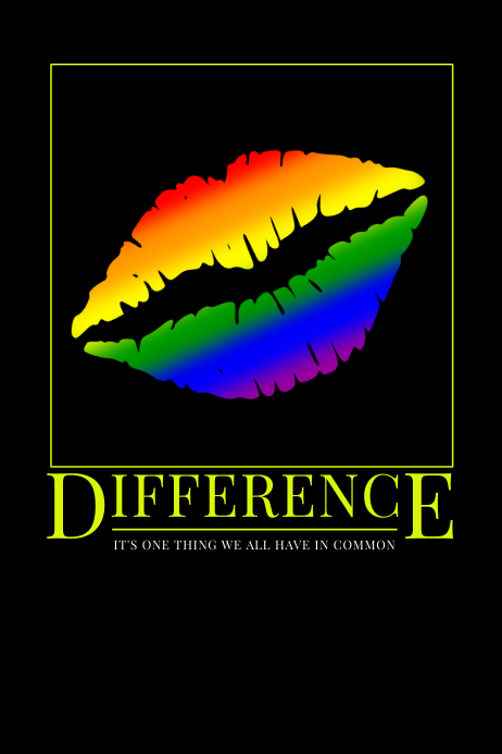 Difference Template | PosterMyWall