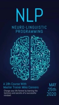 Digital Brain NLP Story Template Display digitale (9:16)