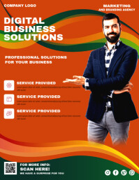 Digital Business  Flyer template