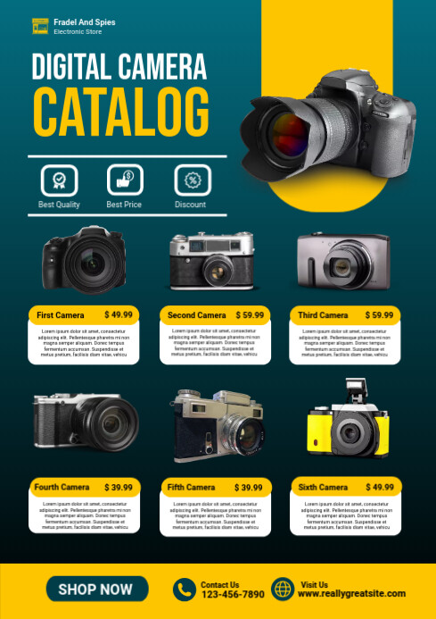 L2 Camera Brochure.pdf digital camera catalog template | PosterMyWall