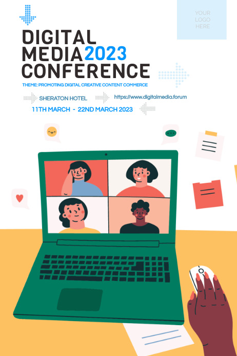 Digital Program For Conference Plantilla de DIGITAL CONFERENCE/EVENT | PosterMyWall