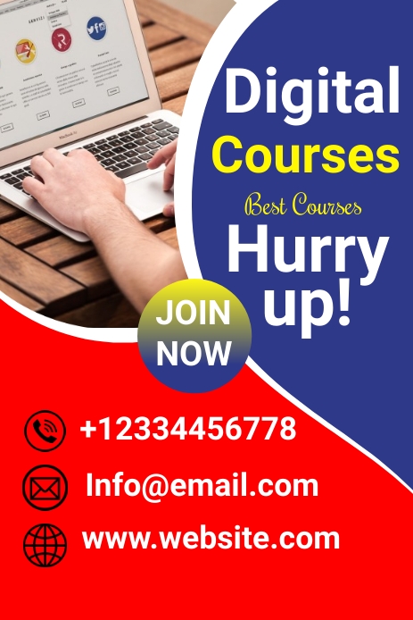 Digital courses Pinterest tamplate Template | PosterMyWall