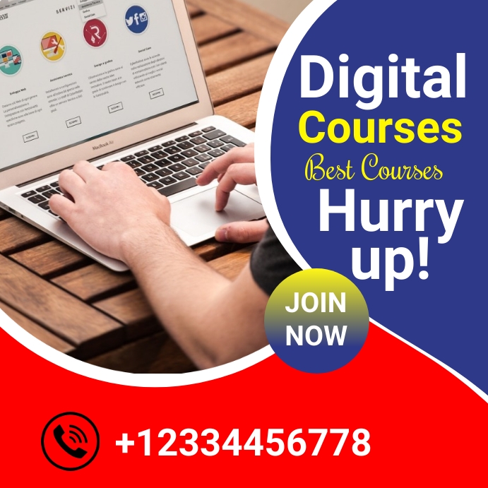 Plantilla de Digital courses template | PosterMyWall