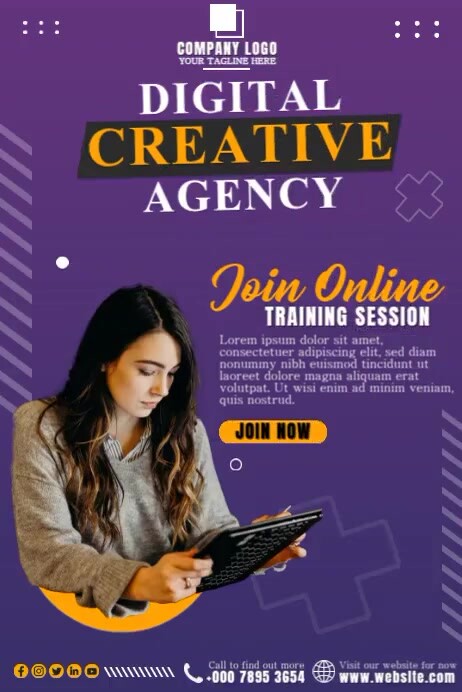 Digital Creative Agency Template | PosterMyWall