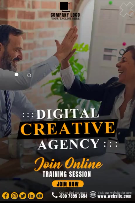 Digital Creative Agency Template | PosterMyWall