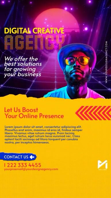 Digital Creative Marketing Agency Ad | PosterMyWall