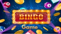 Digital display bingo games flyer Цифровой дисплей (16 : 9) template