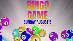 Digital display bingo games flyer template