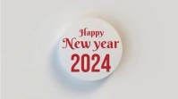 Digital display happy new year Affichage numérique (16:9) template