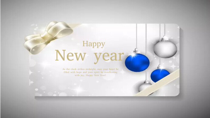 Digital display happy new year template