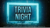 Digital display trivia night flyer Ekran reklamowy (16:9) template