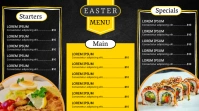 Digital easter menu template