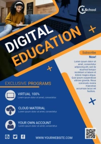 Digital Education A5 template