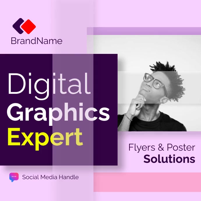 Digital Graphics Expert Instagram Post template