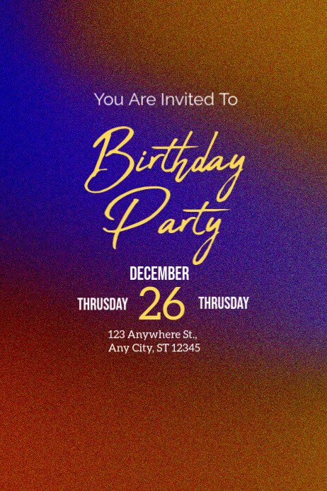 digital invitation printable invite Template | PosterMyWall