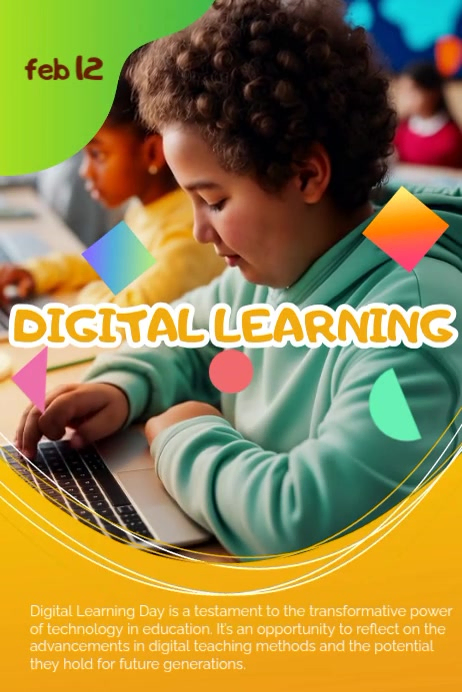 Digital Learning Day Poster Video Template | PosterMyWall
