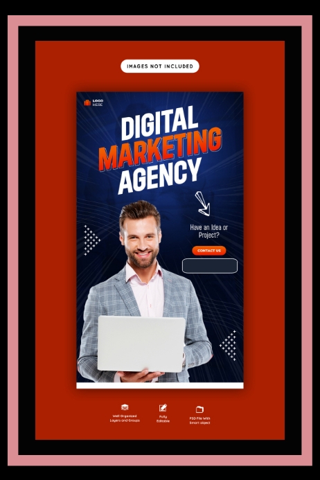 Advertisement Digital Sample Copy of Digital marketing advert | PosterMyWall