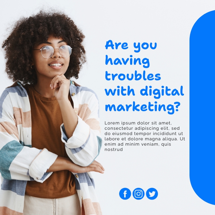 digital marketing advertisement design post Template | PosterMyWall