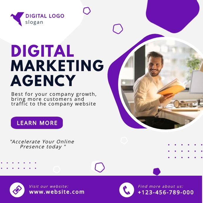 Digital Advertisement Layout Design digital marketing advertisement design Template | PosterMyWall