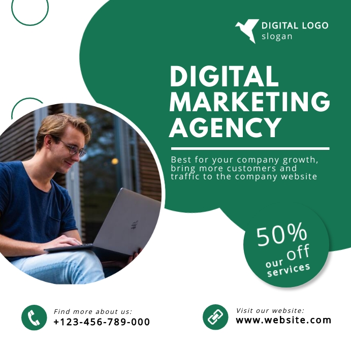 Digital Advertisement Layout Design Copy of digital marketing advertisement design | PosterMyWall