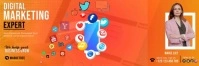 digital marketing agency ad, Banner 2' × 6' template