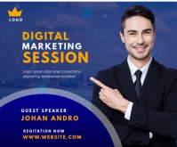 Digital Marketing Agency Ad Средний прямоугольник template