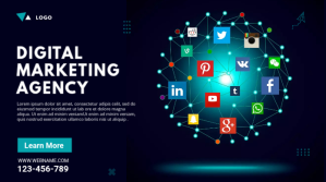 Digital Marketing Agency Ad Wpis na Twittera template