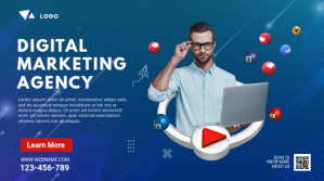 Digital Marketing Agency Ad YouTube Thumbnail template