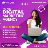 Digital Marketing Agency Ad Instagram Post template
