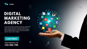 Digital Marketing Agency Ad Twitter Post template