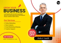 Digital Marketing Agency Ad Postal template