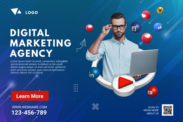 Digital Add Digital Marketing Agency Ad Template | PosterMyWall