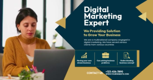 Digital Marketing Agency Ad Template Gedeelde afbeelding op Facebook