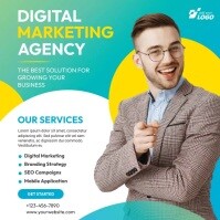 Digital Marketing Agency Ad Template สี่เหลี่ยมจัตุรัส (1:1)