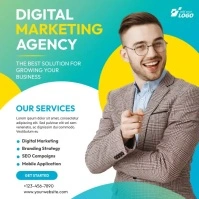 Digital Marketing Agency Ad Template Square (1:1)