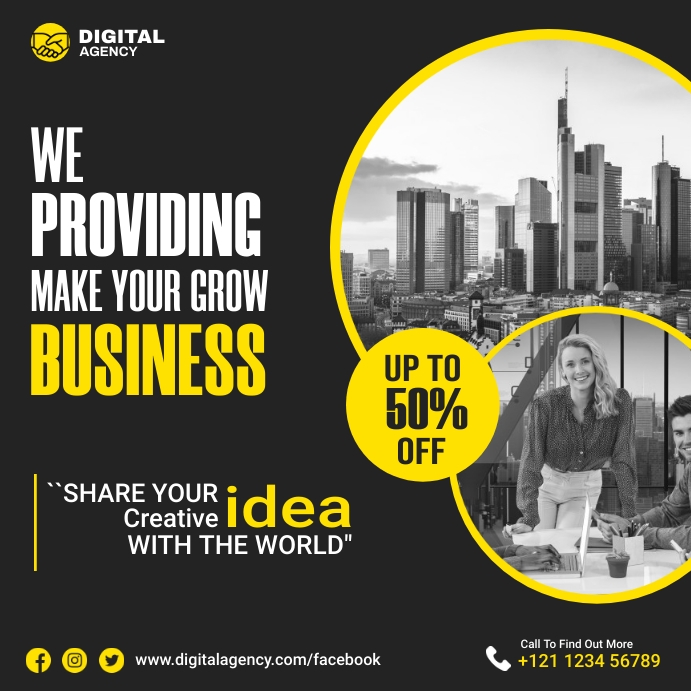 Digital Marketing Agency Advert Template | PosterMyWall